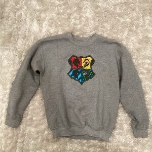 Gray Hogwarts Crest Kid’s Sweater